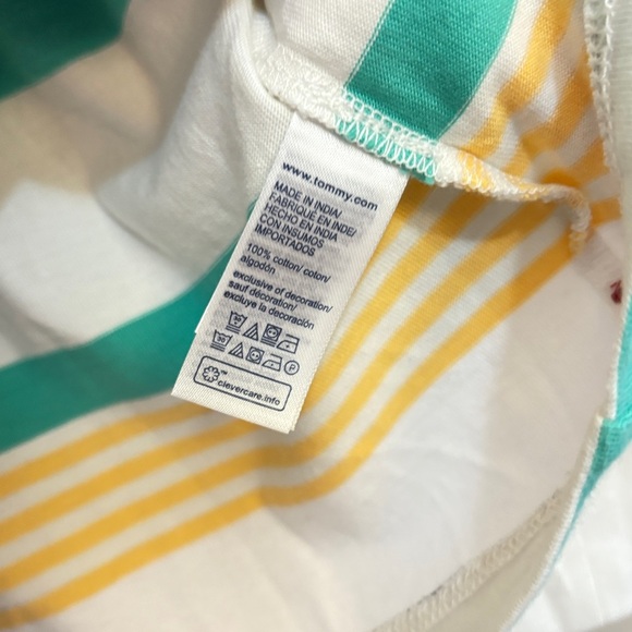 Tommy Hilfiger Pastel Striped Long Sleeve Cotton Loose Fit Shirt - Medium EUC - Picture 8 of 14